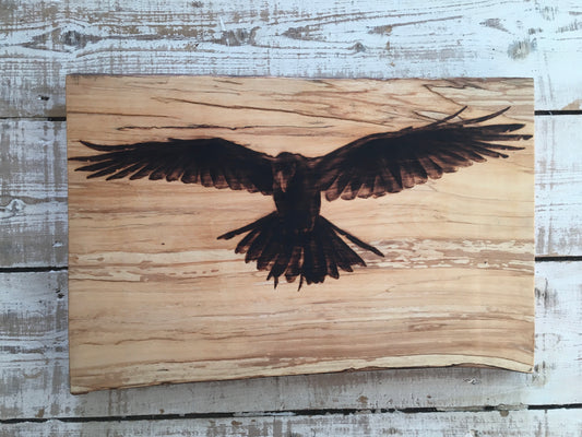 Flying raven wall decor