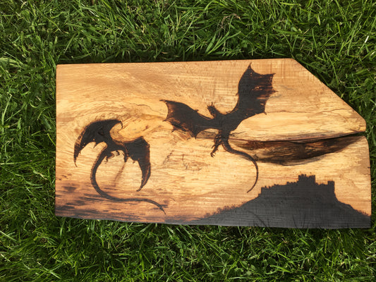 Dragons and Bamburgh Castle wall decor